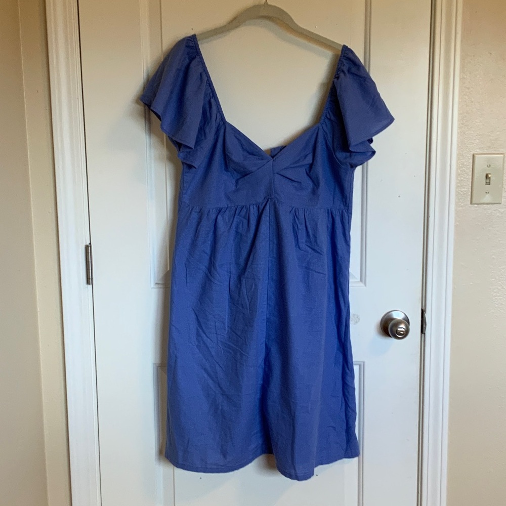 LA Relaxed Flutter Sleeve Sun Dress